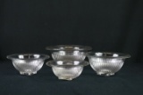Set Of 4 Glass Mixing Bowls