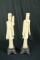 2 Bone Carved Figurines