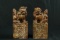Pair Of Stone Foo Dog Book Ends