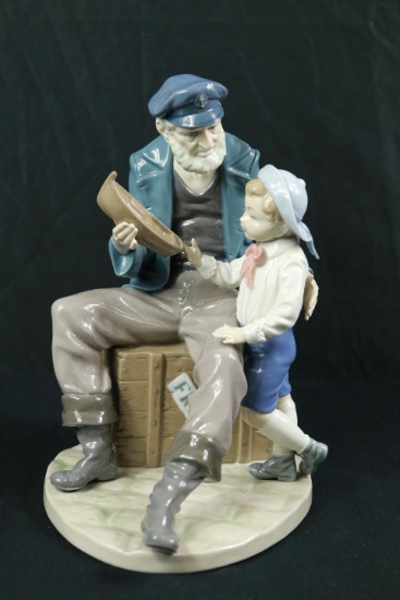 Fisherman & Boy Lladro Figurine