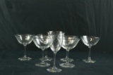 7 Crystal Stems Made In West Germany