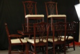 Bernhardt Furniture Company Mahogany Dining Table & 6 Chairs And 2 Leaves