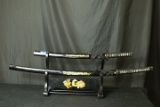 2 Japanese Swords On Stand