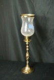 Home Accents Brass Candle Stand With Globe