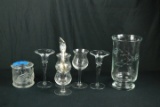 8 Pieces Of Assorted Glassware