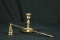 Brass Candle Stick & Candle Snuffer