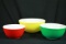 3 Piece Pyrex Mixing Bowl Set