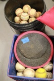Bucket Of Baseballs & Softballs