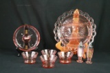 Assorted Pink Depression Glass