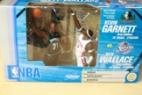 Kevin Garnett & Ben Wallace Sports Figurines In Box