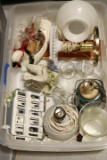 Box Of Lamps, Figurines, & Misc. Dishes