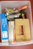 Box Of Screws, Drill, & Other Misc.