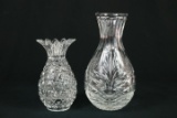Crystal Pineapple Candlestick & Crystal Vase