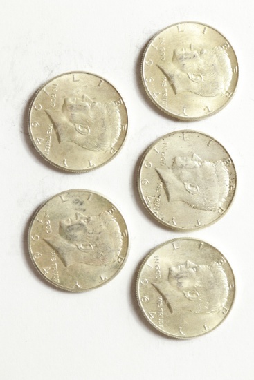 5 1964 Kennedy Halves