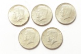 5 1964 Kennedy Halves