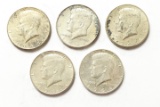 5 1964 Kennedy Halves