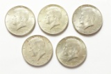 5 1964 Kennedy Halves