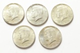 5 1964 Kennedy Halves