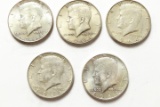 5 1964 Kennedy Halves