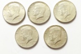 5 1964 Kennedy Halves