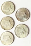 5 1964 Kennedy Halves