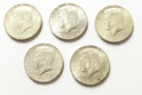 5 1964 Kennedy Halves