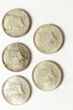 5 1964 Kennedy Halves