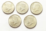 5 1964 Kennedy Halves