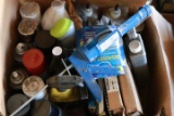 Box Of Spray Paint & Other Misc.