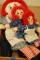 4 Raggedy Ann Dolls