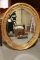 Oval Gold Framed Mirror