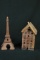 Eiffel Tower Figurine & House Figurine