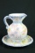 Ceramic Hand Painted Pitcher & Plate