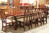 Thomasville Cherry Table With 10 Chairs & 2 Leaves