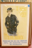 Reprint 1917 Female Navy Recruiting Poster