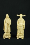 Pair Of Bone Carved Figurines