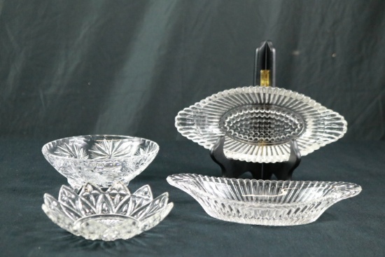 2 Oval Trays, Tray, & Footed Bowl