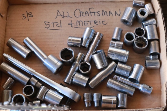 3/8" Craftsman Standard & Metric Sockets