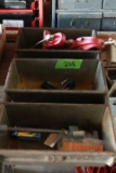 Metal Tray & Contents, Small Vise