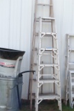 8 Ft. Wood Stepladder & 6 Ft. Aluminum Stepladder