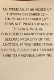 Auction Terms