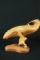 Wood Carved Whale On Stand