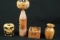 Wooden Box, Wood Carvings, & Wooden Vase