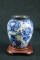 Hand Painted Vase On Stand