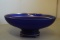 Cobalt Footed Bowl With Gold Trim