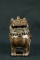 Japanese Style Bronze Lion Dog Koro Incense Burner