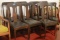 8 Oak T Back Dining Chairs