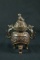 Japanese Style Bronze Foo Dog Koro Incense Burner