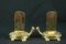 Asian Brass Turtle Book Ends