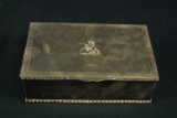 Silver Plated Engraved Trinket Box